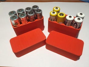 boîte de batterie aa x8pz v1 ménage pile titulaire 3d print model - Mito3D