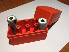 Batterie-box 18500 x8pz v2 Haushalt Akku Batterie Halter 3d print model - Mito3D