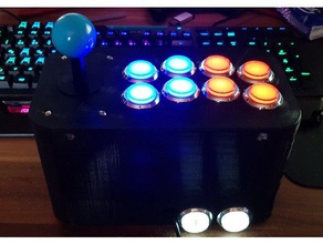 10 bouton joystick arcade contrôleur plus de boutons jeux dragonball 3d print model - Mito3D