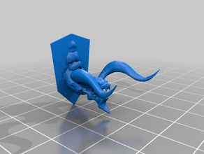 ifrit le creature final fantasy xiv primordiale trofeo 3d print model - Mito3D
