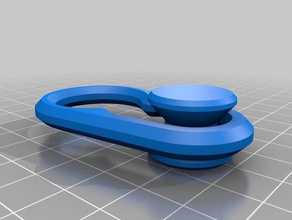 smooth towel hanger bathroom curved 3d print model - Mito3D