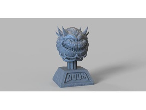 cacodemon statue sculptures devil doom fps monster retro retrogaming videogame 3d print model - Mito3D