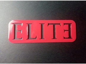 elite logo netflix signs logos easy print madeinspain serie tv show 3d print model - Mito3D