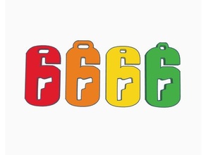 rainbow 6 siege logo de talisman des signes les logos airsoft accessoires collection jeu six 3d print model - Mito3D