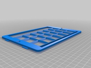 özel 3d yazdırılabilir tuş kilidi benim ızgara-ücretsiz tabanlı form melez aac apps tablet 3d print model - Mito3D