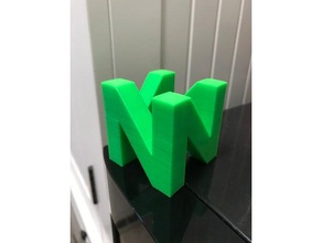 n64-logo Zeichen logos nintendo 3d print model - Mito3D