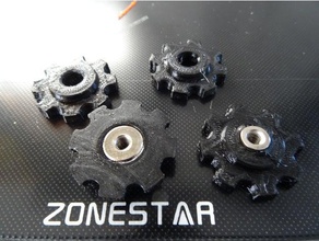 big hot bed screw z10m2 zonestar 3d printer molettes r&eacuteglage agrandies accessories cyril50 3d print model - Mito3D