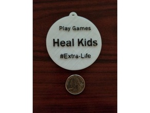 extra-life medal medallion coins badges extralife 3d print model - Mito3D