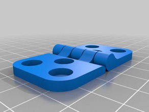 5 nudillo de la bisagra 55x30 tornillos m4 partes personalizado 3d print model - Mito3D