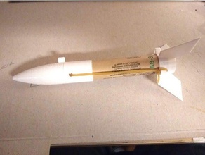 olmayan tek kullanımlık roket hobi model 3d print model - Mito3D