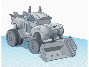snow plow truck 3d printing 3dmodel car cool fast holder metal pickup post-apocalyptic sculpture tinkercad tough system toy transport trucks vehicle wargame wargaming winter 3d print model - Mito3D