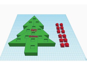 12 días de navidad calendario adviento decoración los dulces dispensador golosinas la adorno el árbol xmas decoraciones adornos 3d print model - Mito3D