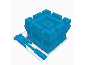 castelo bandeira 3d impressão 3dprintable A legal área de trabalho do mal divertido boa grande brinquedo 3d print model - Mito3D