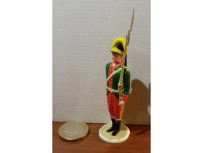 russische Infanterie, 1790 Skulpturen Militär Soldat toy soldier 3d print model - Mito3D