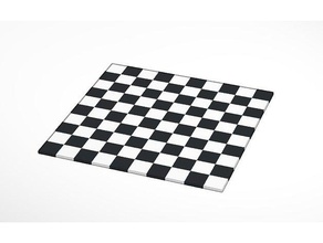 black white chess board 3d printing boardgame 3d print model - Mito3D