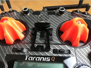 taranis m7m9 gimbal protector does not fall off rc vehicles customizer drone quadcopter plane m9 qx7 x9 3d print model - Mito3D