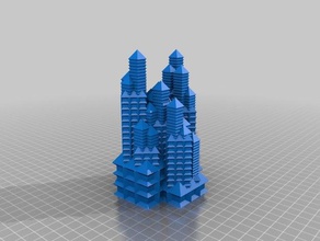 mon personnalisés gratte-ciel décor 3d print model - Mito3D