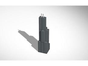willis Kulesi binalar yapılar chicago şehir yaratıcı tasarım kolay yazdırma eğlenceli gri minecraft roblox skyline 3d print model - Mito3D