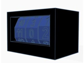 dönen tarih takvim 3d baskı yazıcı printing box decagon desktop dodecagon functional indented number numbers project rectangle rotate school standing turn 3d print model - Mito3D