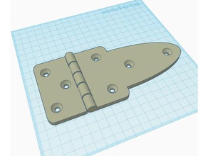 gate hinge remake outdoor garden 3d print model - Mito3D
