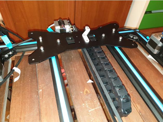 hcmaker 7 de la chaîne lit chaud support 3d l'imprimante pièces porte-câble câble gestion des câbles 07 chauffée 3D print model - Mito3D