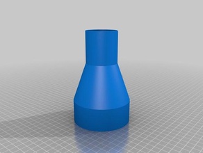 my customized simple pipe reducer parts 3d print model - Mito3D