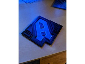 coaster ev malzemeleri mektup 3d print model - Mito3D