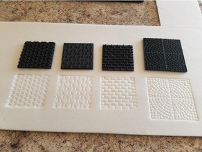 piastrelle texture francobolli schiuma mano strumenti dnd dungeon tiles foamboard rpg terreno 3d print model - Mito3D