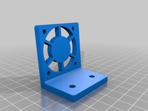 vent holder 3d printer accessories 40mm fan mount 40x40 40x40mm guard ventilator 3d print model - Mito3D