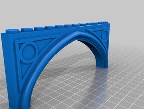arcos tudor 10 12 exinios de la construcción los juguetes exin castillos 3d print model - Mito3D