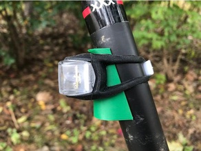 açılı bisiklet seatpost ışıkları dolgu spor açık havada ışık monte edin montaj 3d print model - Mito3D