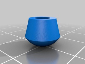 tapered 10mm plug 3mm dome parts 3d print model - Mito3D