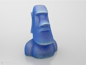 moai high quality hollow mesh sladlp creatures 3d print model - Mito3D