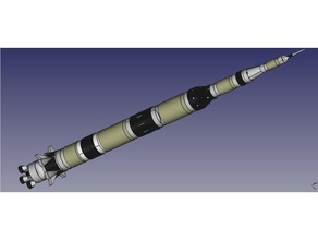 saturno foguete modelo bt 80 versão 2 veículos 3d print model - Mito3D