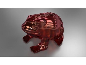 mutlu kurbağa hayvanlar blender render 3d print model - Mito3D