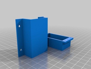 -Schublade unter dem Tisch montieren - Organisation organisieren Geheimnis secret stash 3d print model - Mito3D