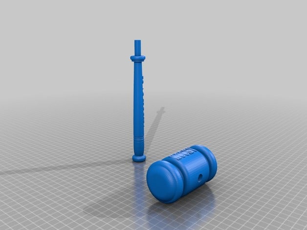 hcchv gavel plate 3d printing hammer president 3D print model - Mito3D