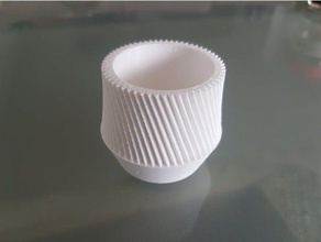 geometrik kaktüs pot 3d baskı 3d print model - Mito3D