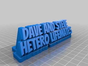 dave steve office customized 3d print model - Mito3D