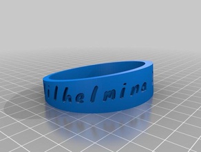 mina les bracelets personnalisé 3d print model - Mito3D