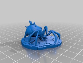 aranha 3d impressão 28mm masmorras e dragões fantasia mini miniatura miniaturas pathfinder rpg tampo de mesa wargaming 3d print model - Mito3D