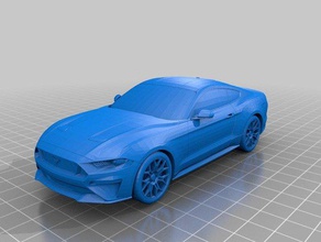 ford mustang gt 2018 3d printing awesome car cool gt2 muscle race sports wheel 3d print model - Mito3D