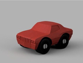 muscle car duplo compatible construction toys 3d racers lego 3d print model - Mito3D