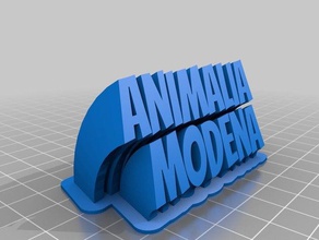 animali plate office customized 3d print model - Mito3D