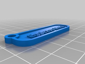 egglezos métal de porte-clés personnalisé 3d print model - Mito3D