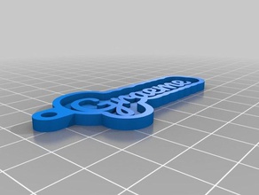 la mia chiave personalizzata catena di graeme portachiavi 3d print model - Mito3D
