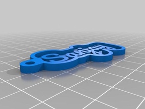 la mia chiave personalizzata catena di sanjay portachiavi 3d print model - Mito3D