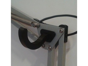 ikea tertial lampada gancio office cuffie stand aggiornamento 3d print model - Mito3D