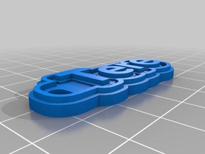 tere Schlüsselanhänger angepasst 3d print model - Mito3D