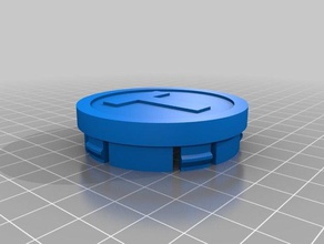 coprimozzo per cerchi in lega personalizzati motivo automotive ruota lega, cap openscad 3d print model - Mito3D
